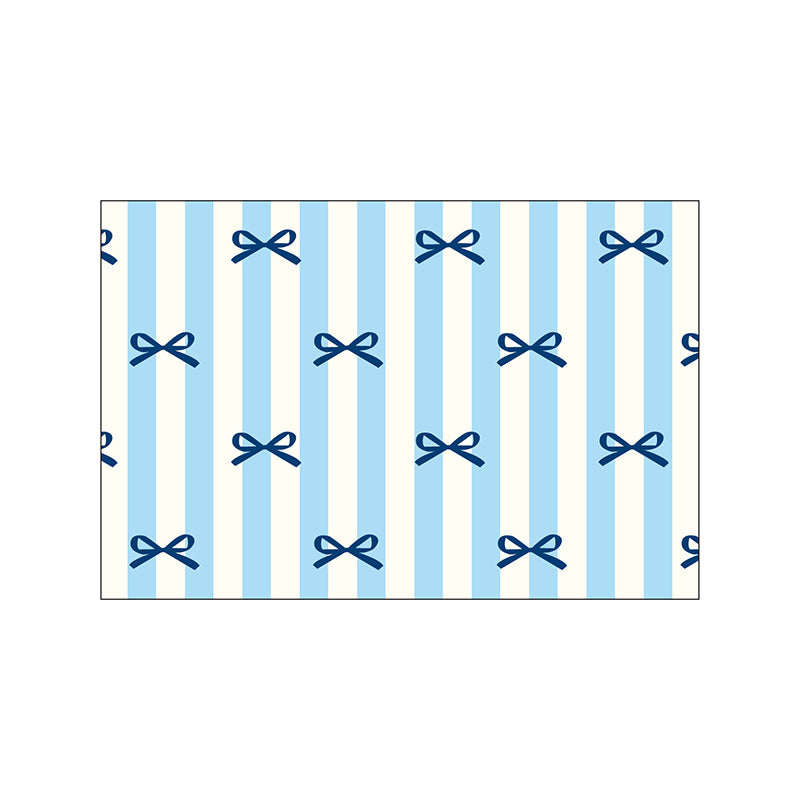 Blue Bow Knot Entryway Doormat