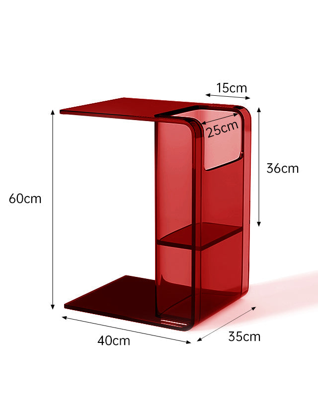 Acrylic Side Table Coffee Table 2 Way Use