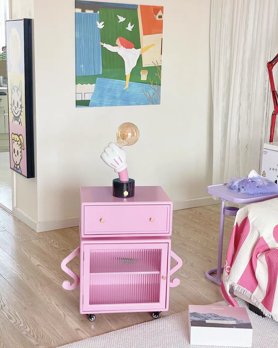 Robot Side Table Storage Cabinet