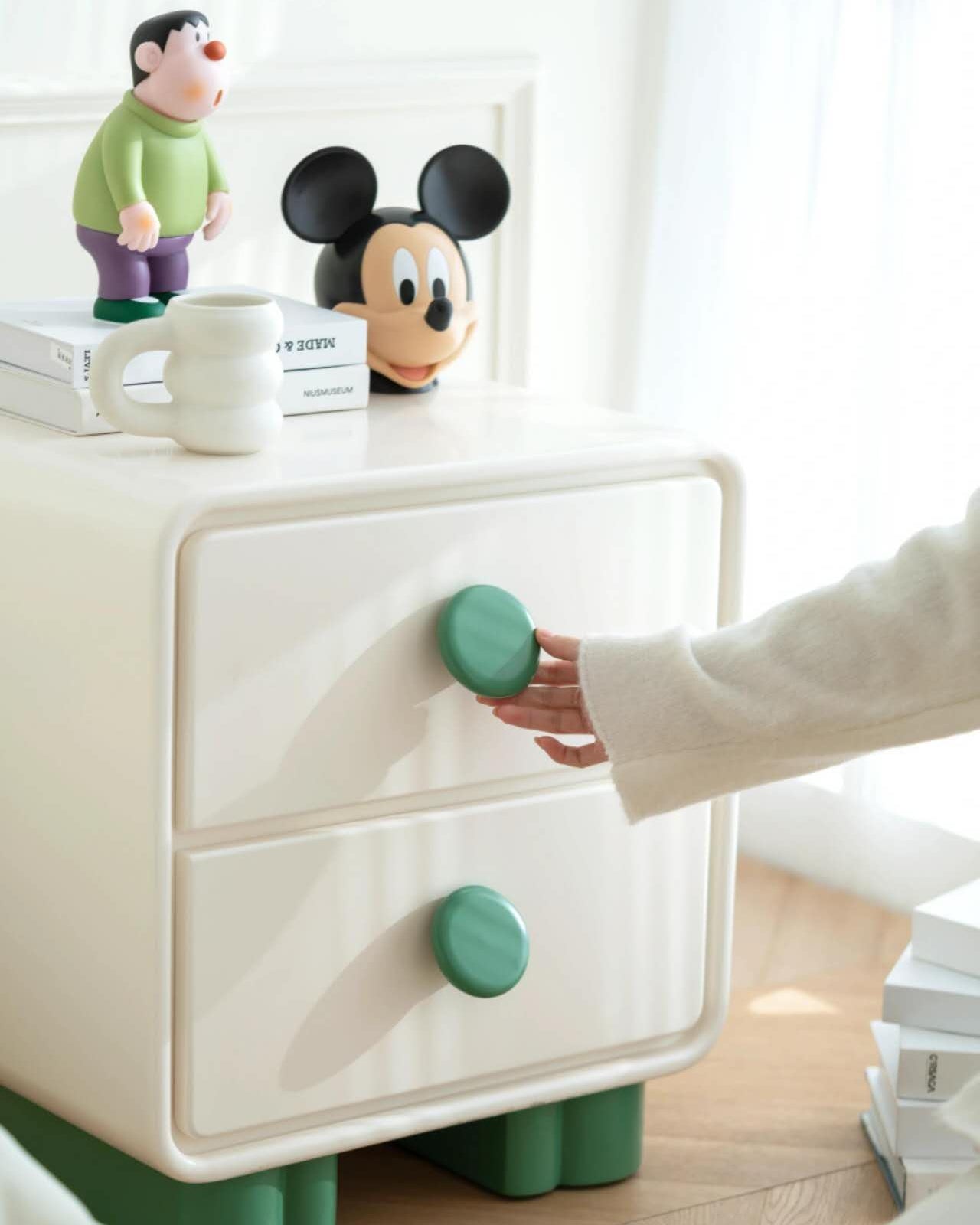 Color Blocked Nightstand