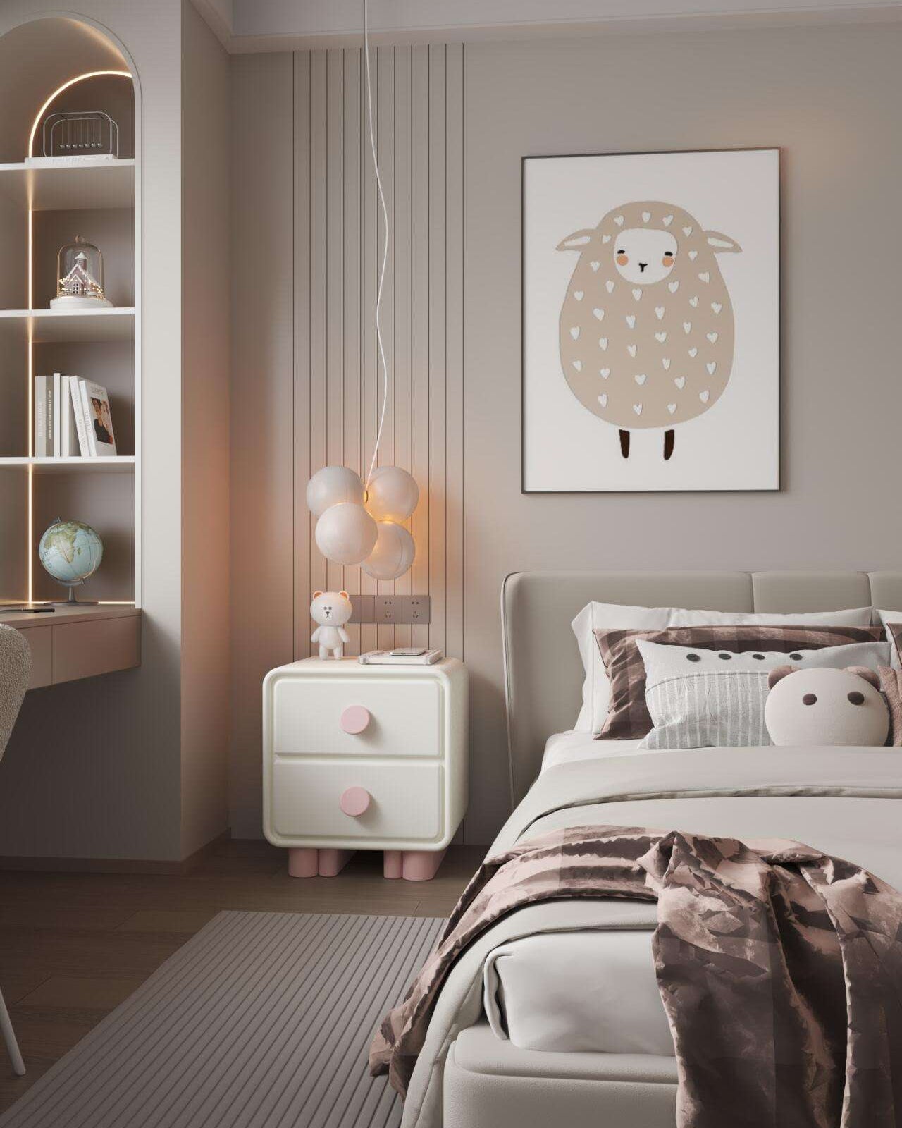 Color Blocked Nightstand