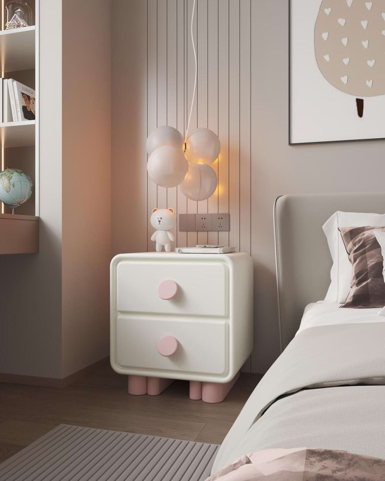 Color Blocked Nightstand