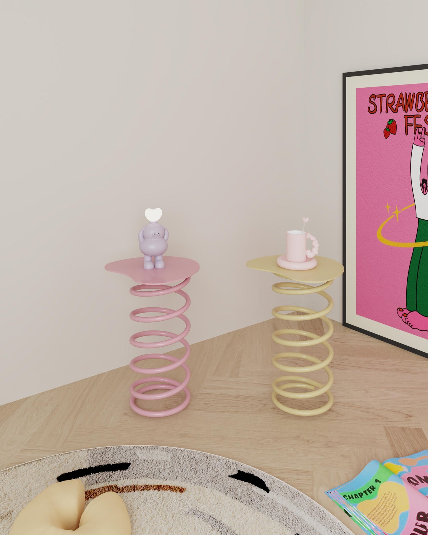 Spring Shaped Side Table