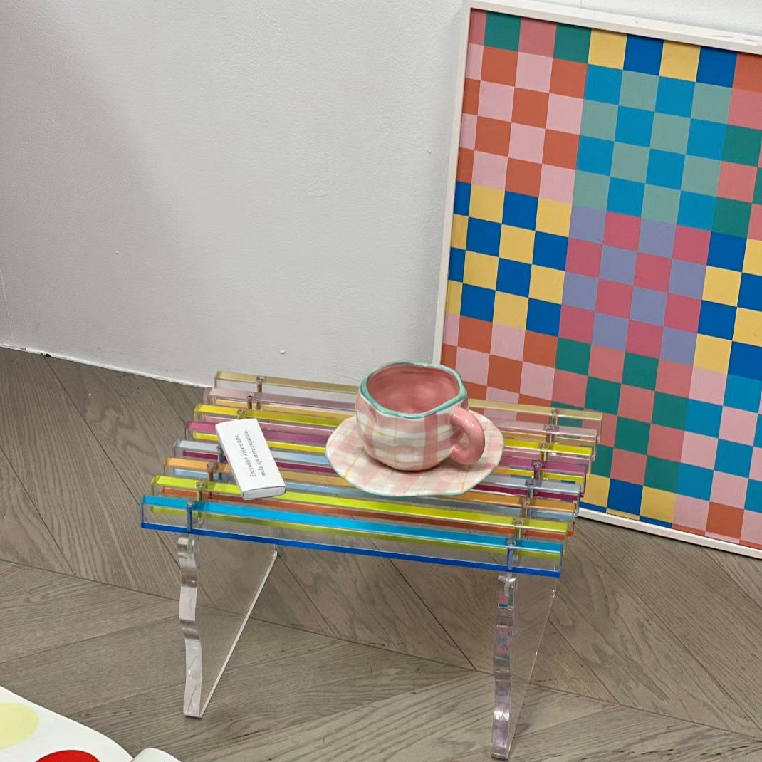 Rainbow Small Bench Stool Chair