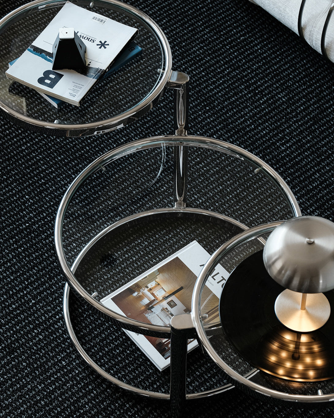 Rotating Round Coffee Table