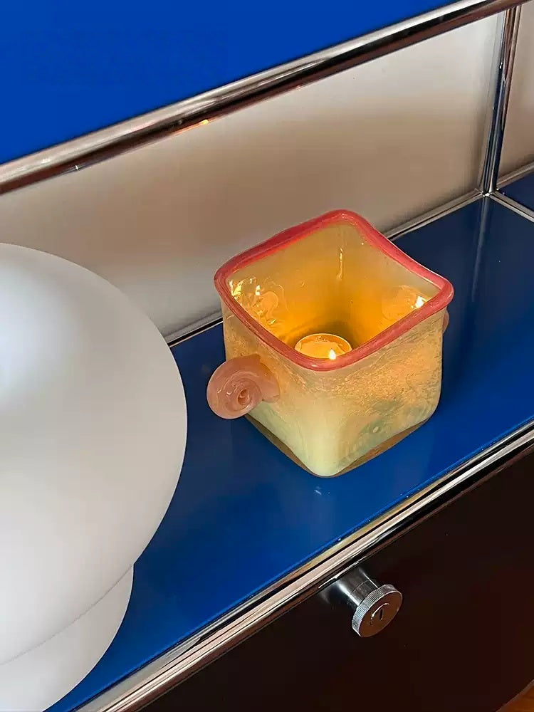 Retro Ear Handle Glass Vase