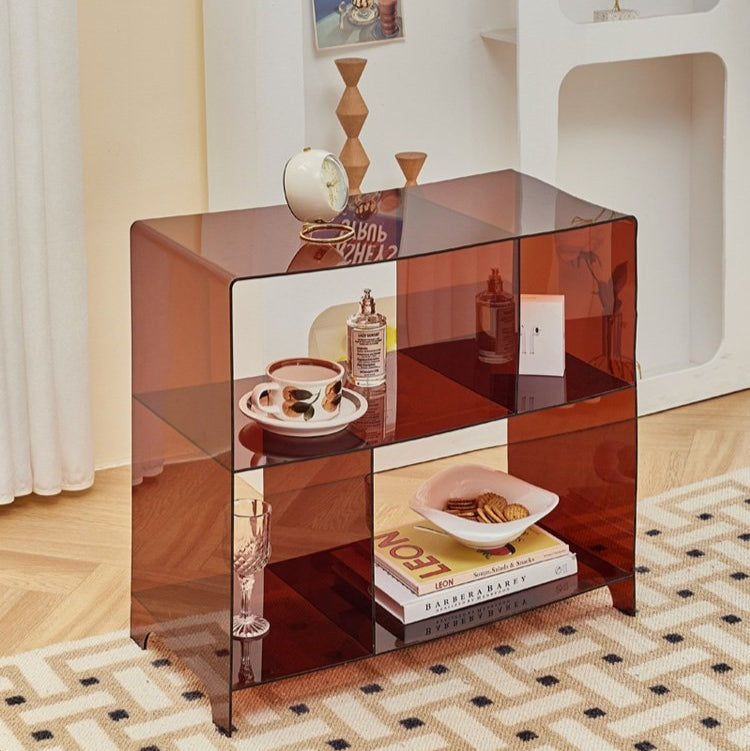 Acrylic Bookshelf Side Table - HomeinFun