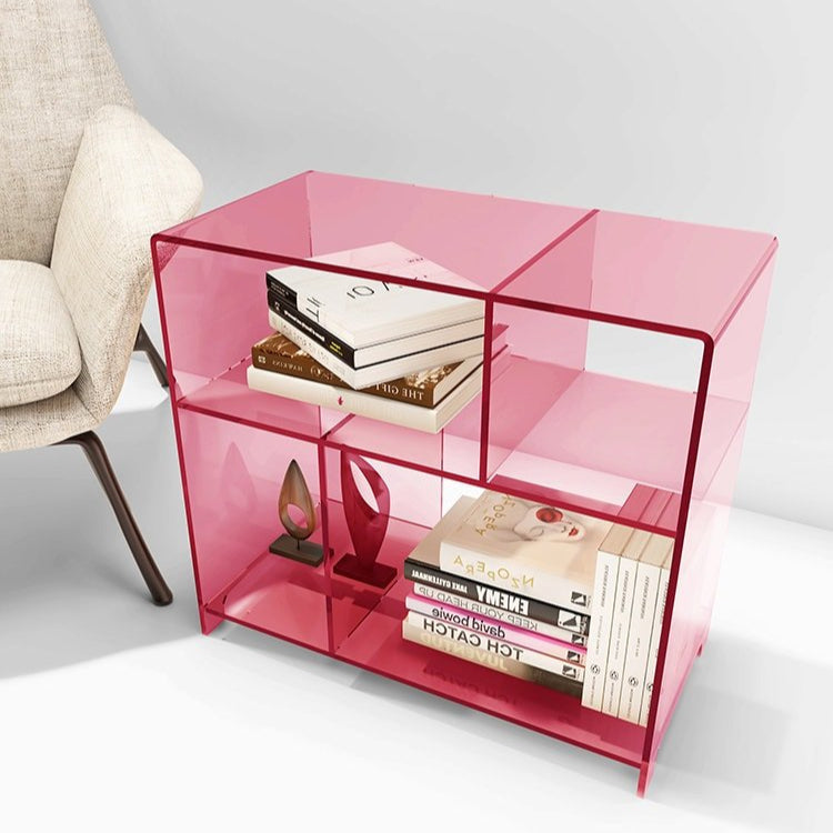 Acrylic Bookshelf Side Table - HomeinFun