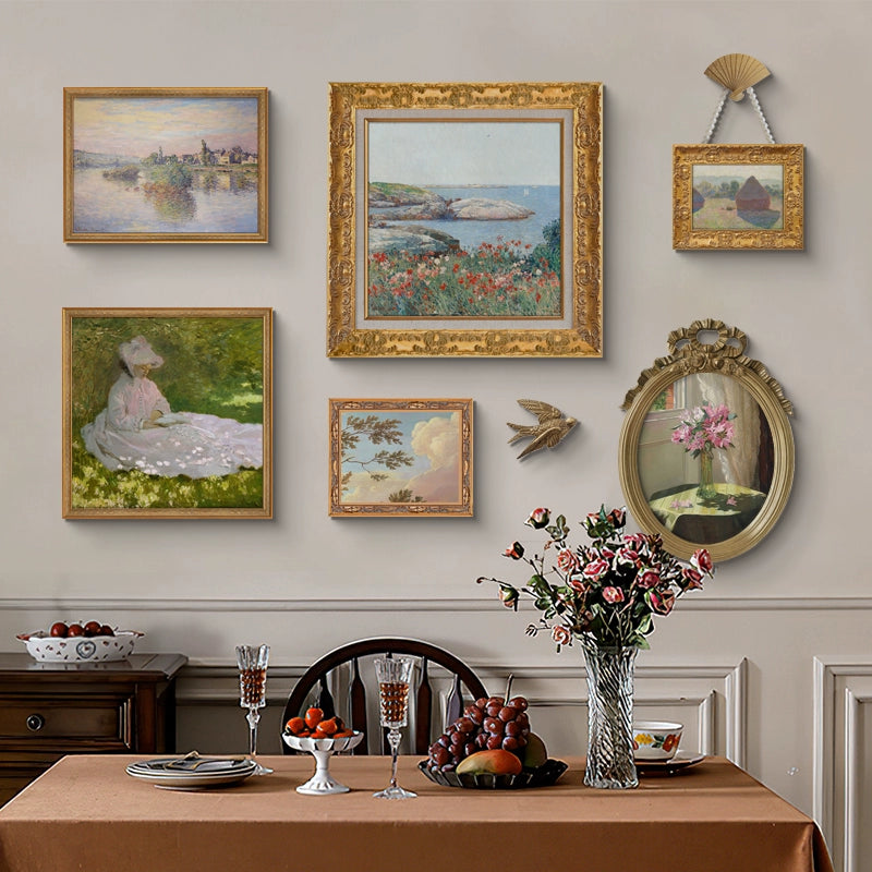 Elegant Vintage 8-Piece Art