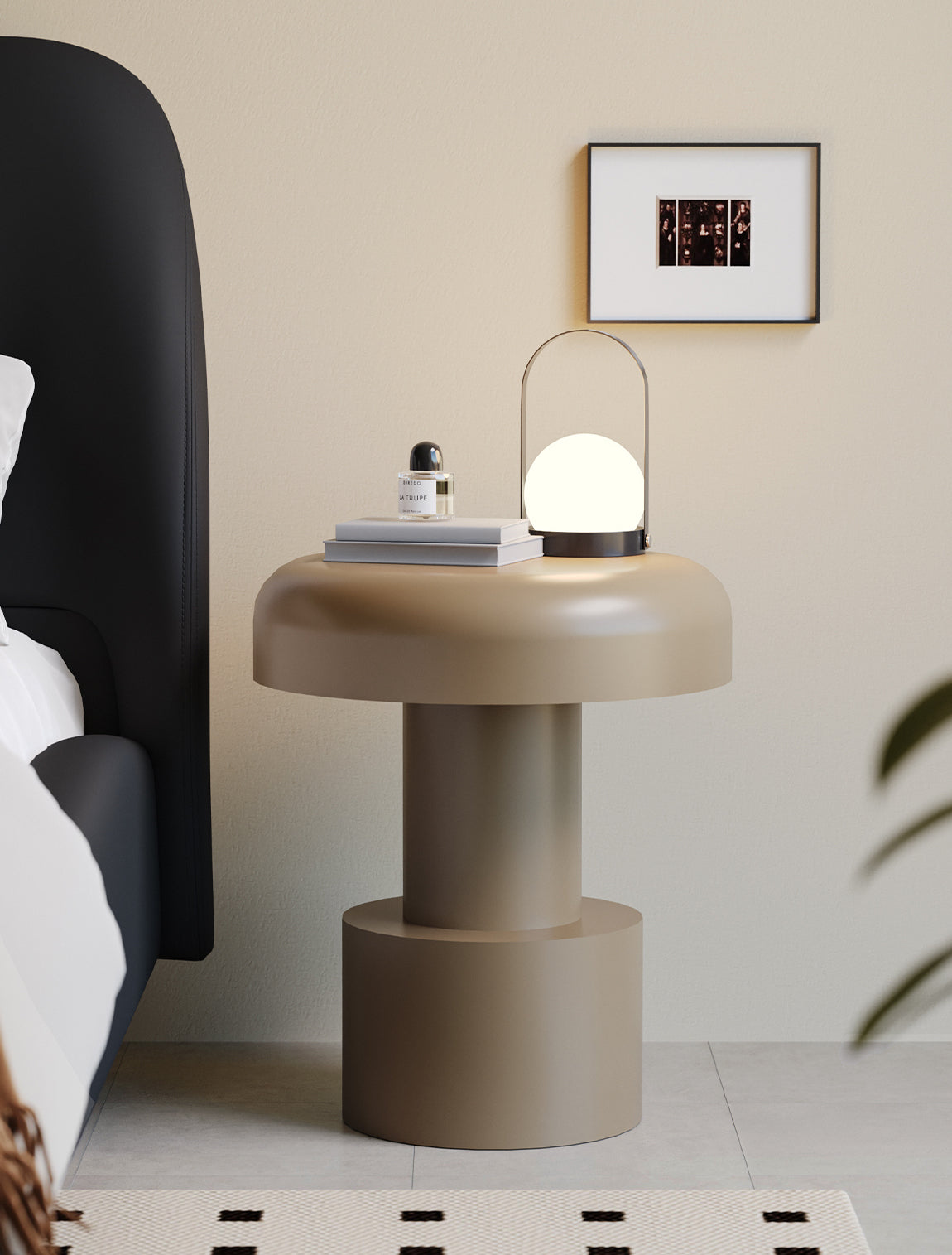 Metal Cone End Table