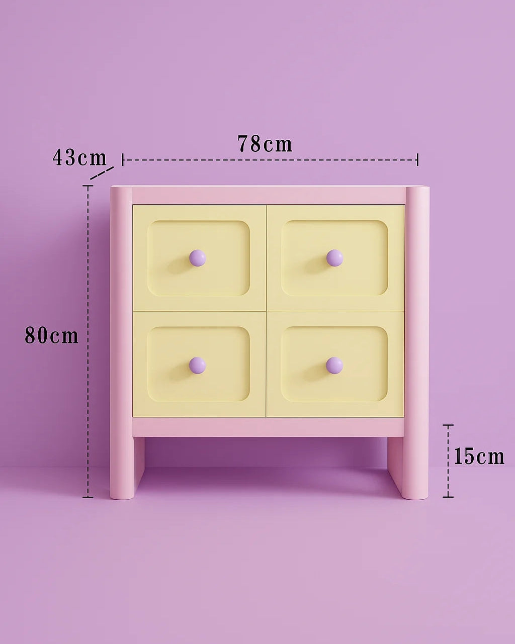 Contrast Pastel Dresser