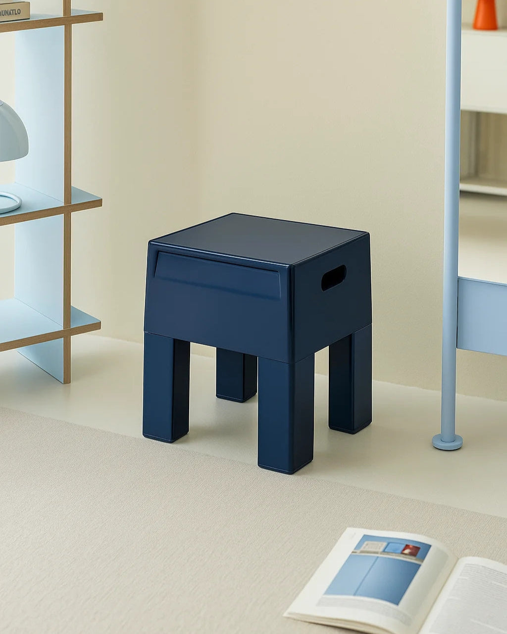 Playful Storage Stool Side Table