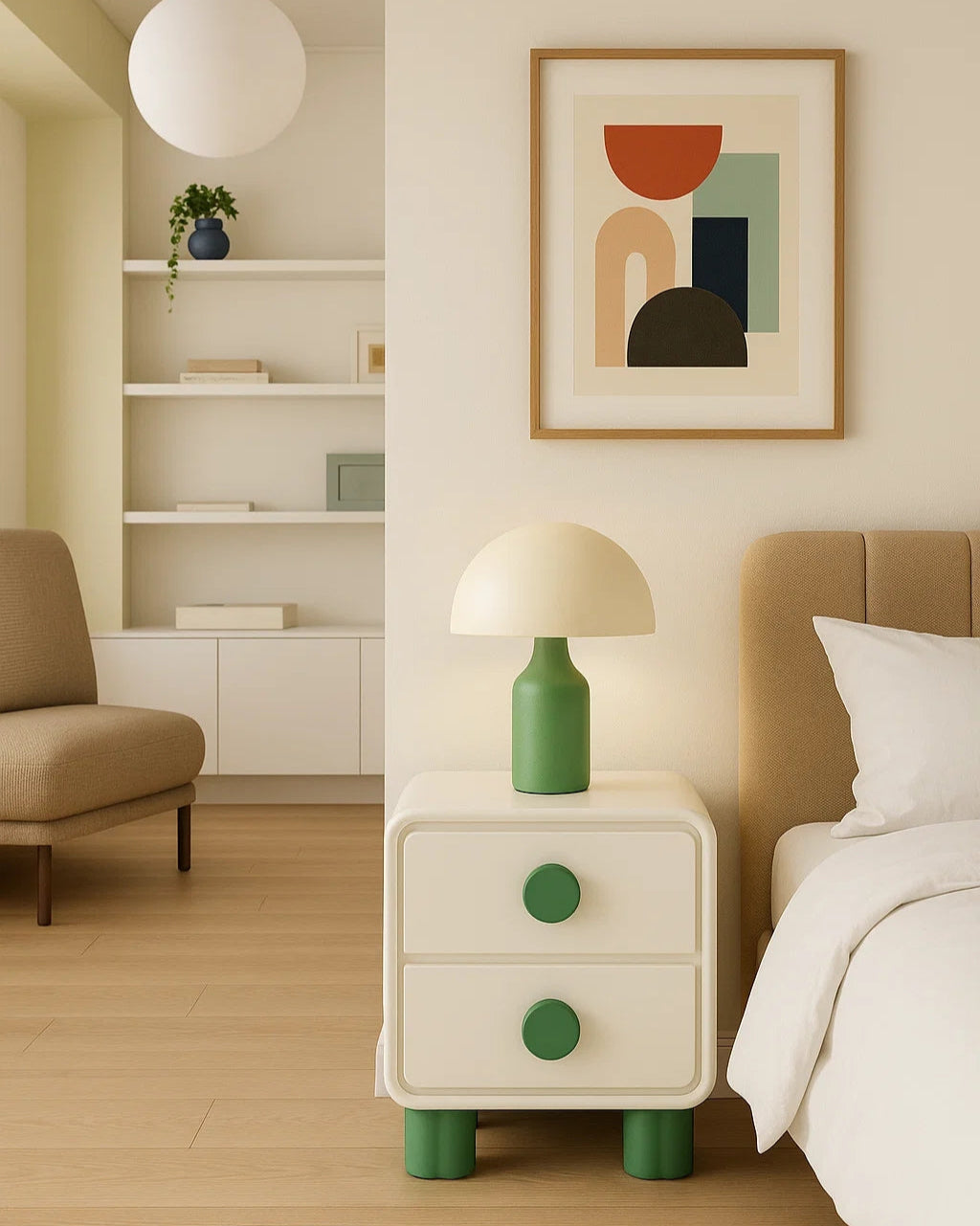 Color Blocked Nightstand