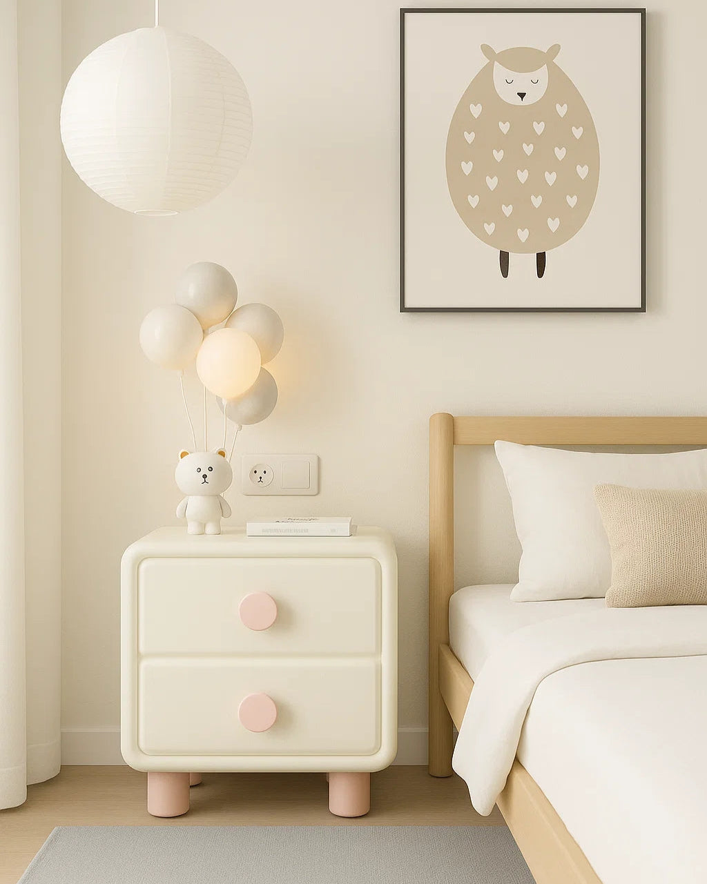 Color Blocked Nightstand