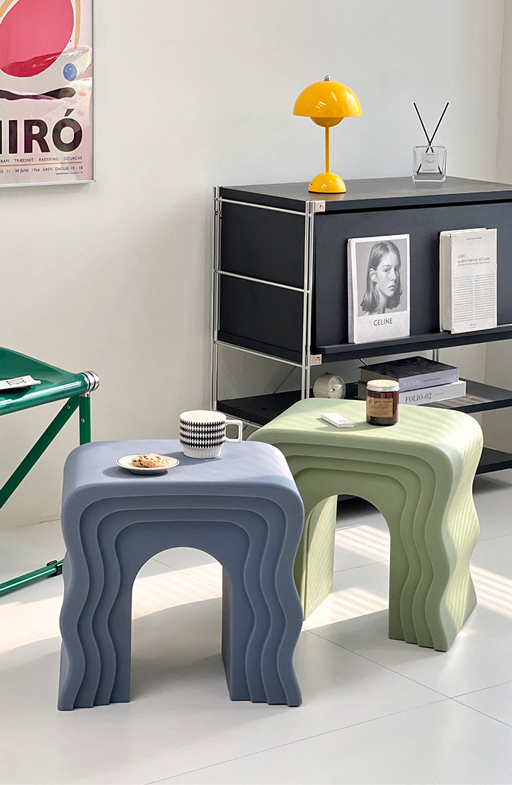 Wave Pattern Side Table