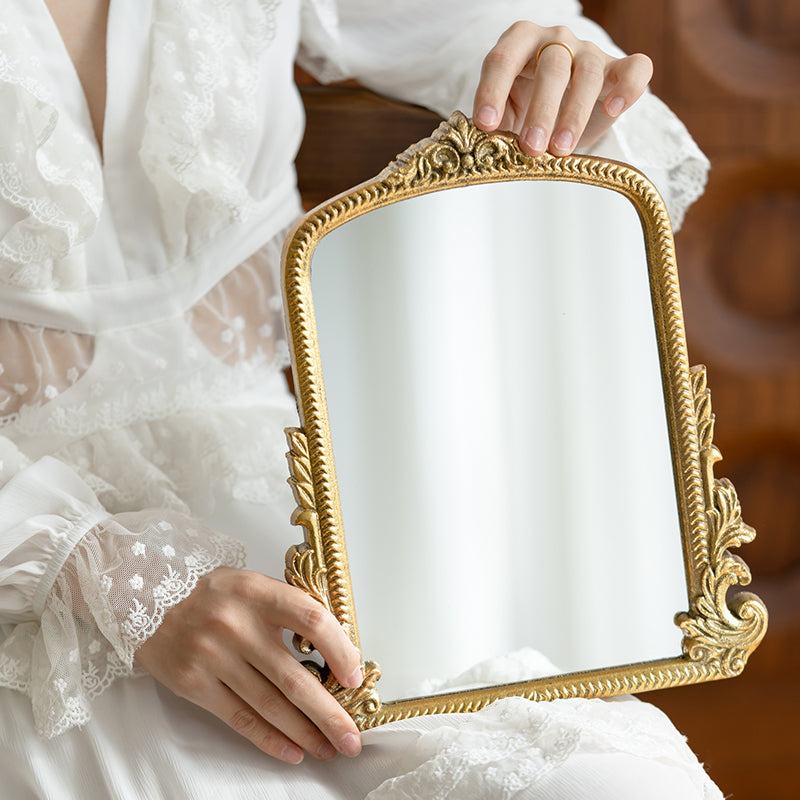 Gold Carved Vanity Mirror
