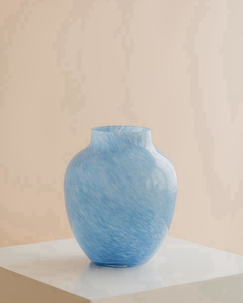 Foggy Handcrafted Glass Vase