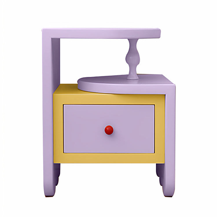 Pop Color Wood Nightstand