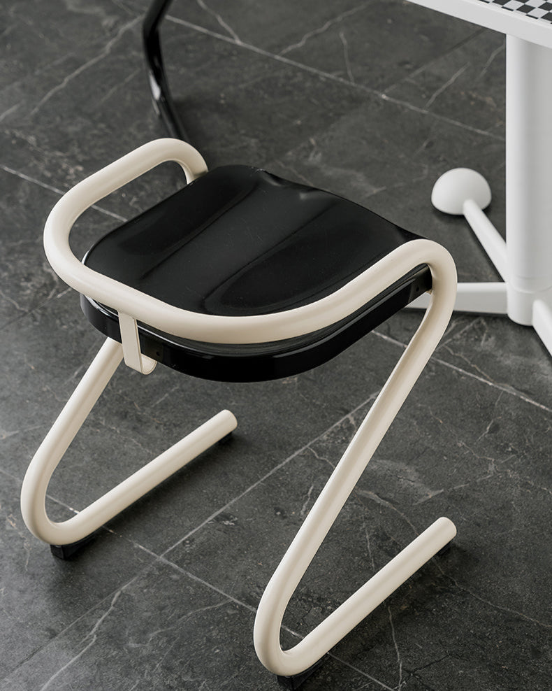 Stylish 2 Tone Color Stool Dining Chair