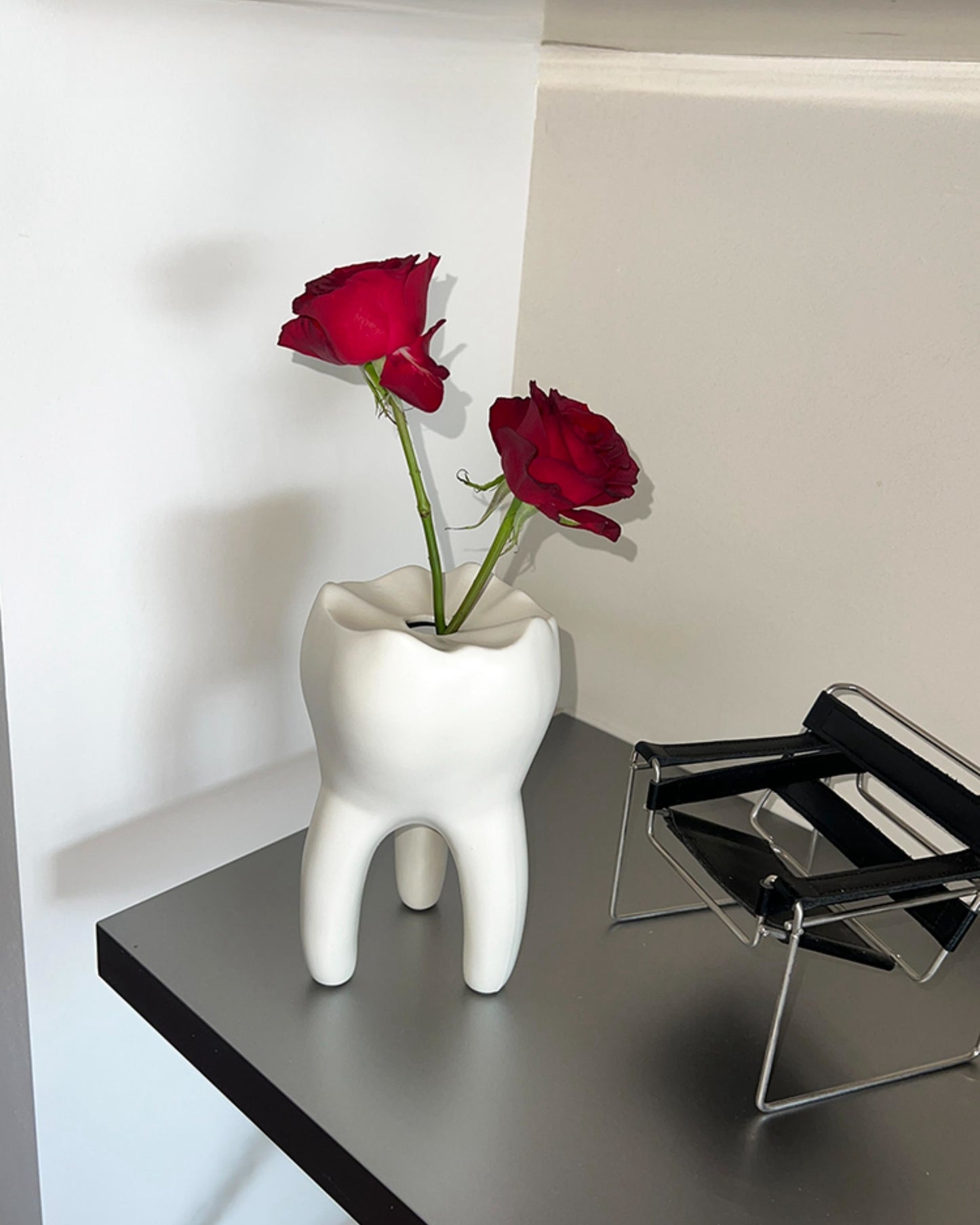 Whimsical Tooth-Shaped Vase