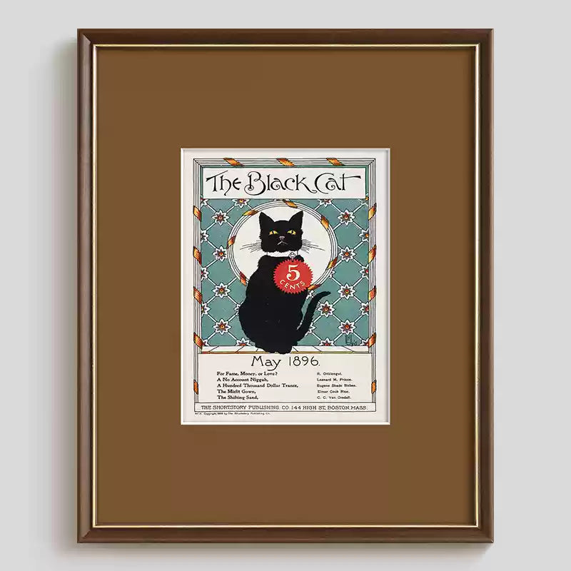 Retro Poster Cat Wall Art