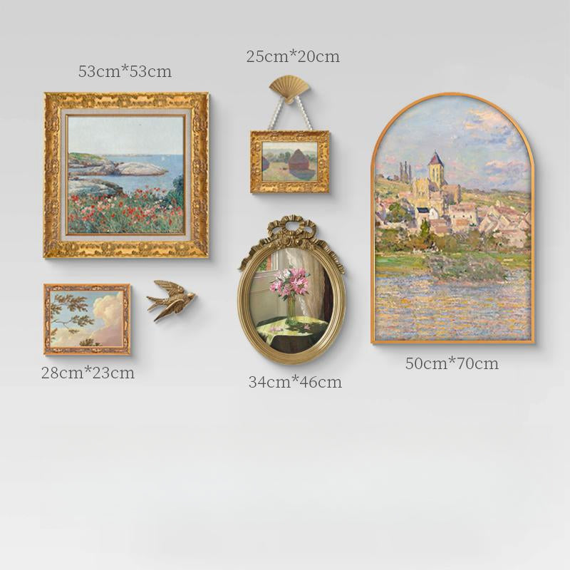 Elegant Vintage 8-Piece Art