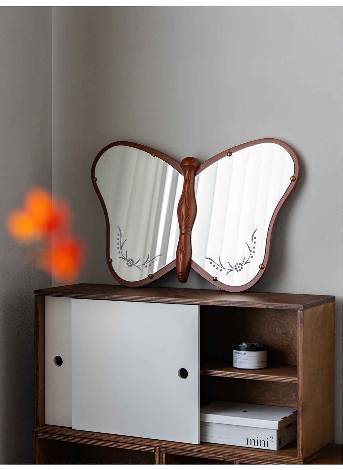 Vintage Butterfly Mirror