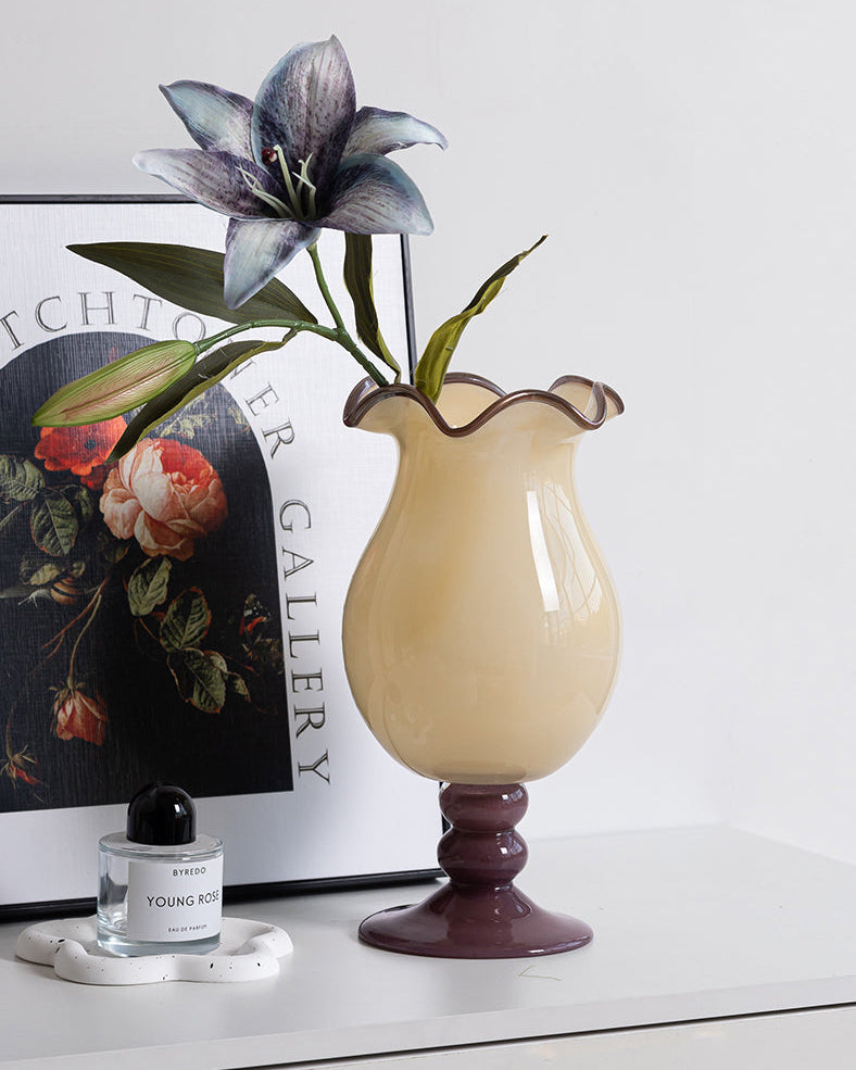 Elegant Purple Flower Vase