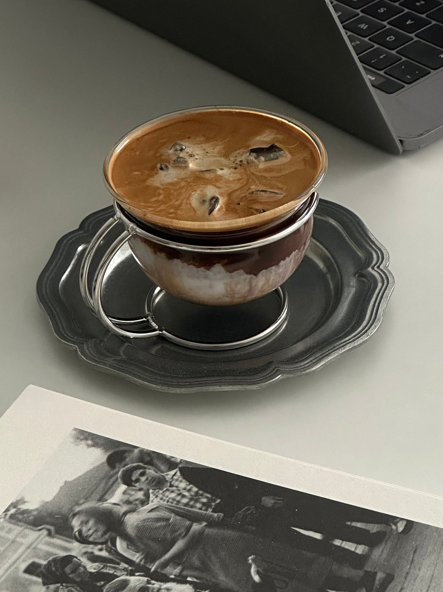 Vintage Glass Coffee Cup