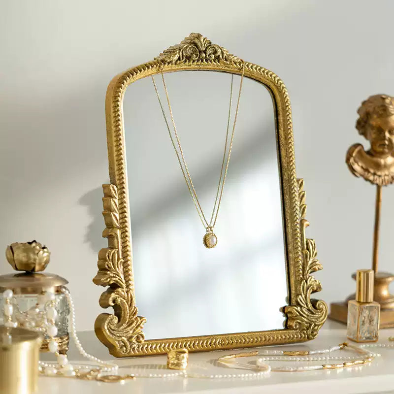 Gold Carved Vanity Mirror