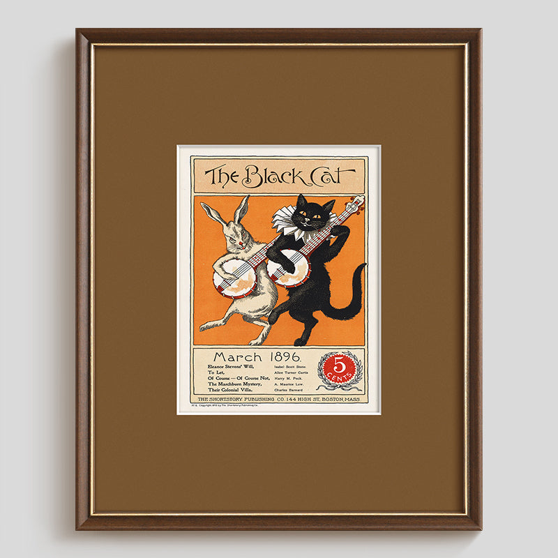 Retro Poster Cat Wall Art
