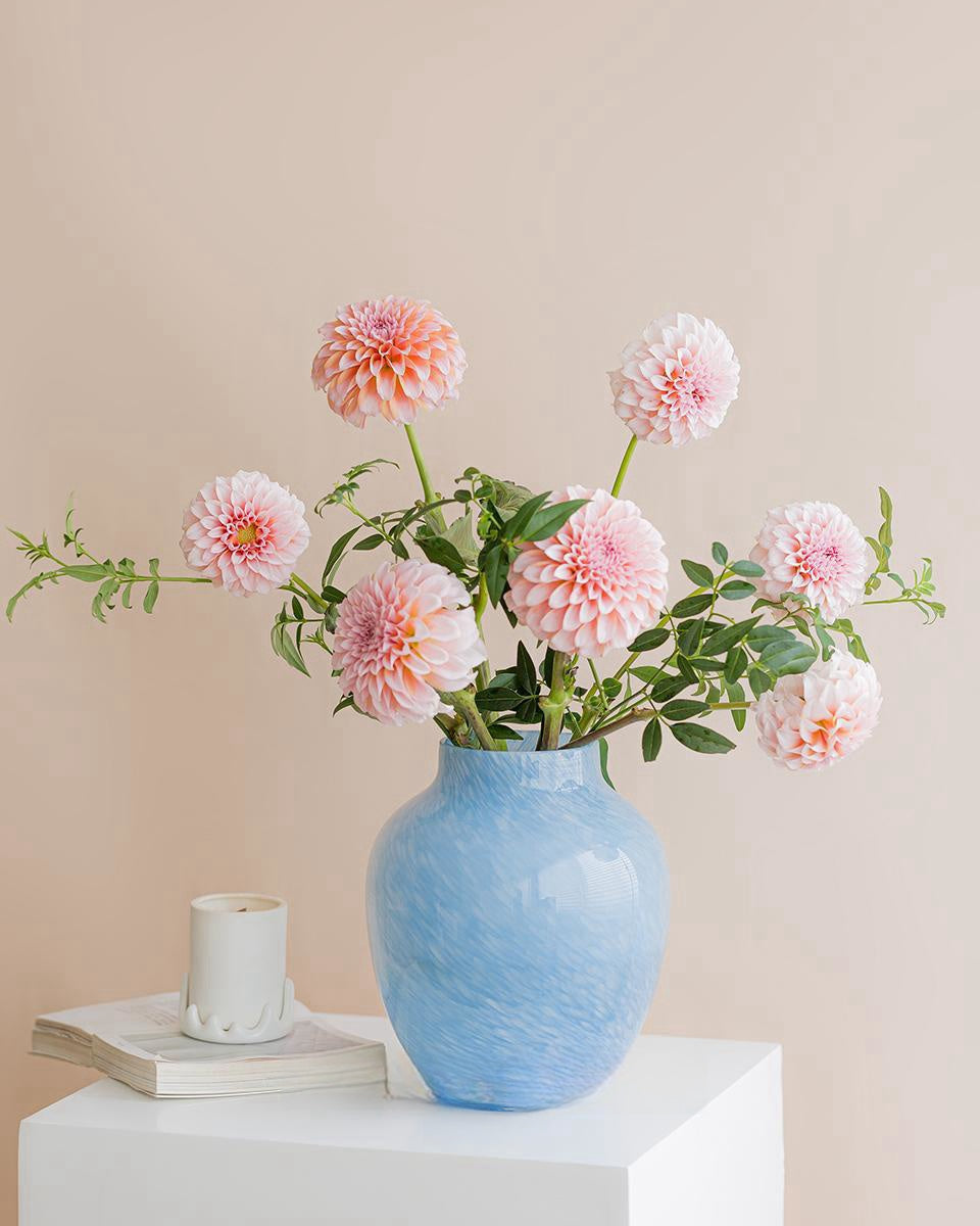 Foggy Handcrafted Glass Vase