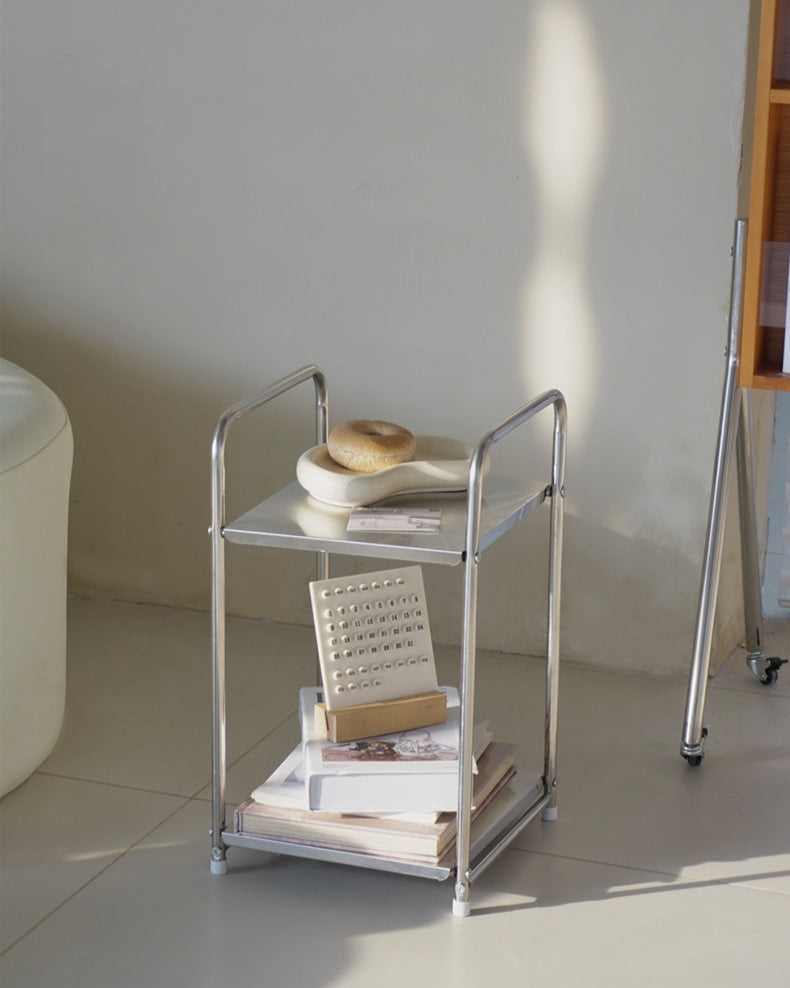 Vintage-Style Floor Storage Rack