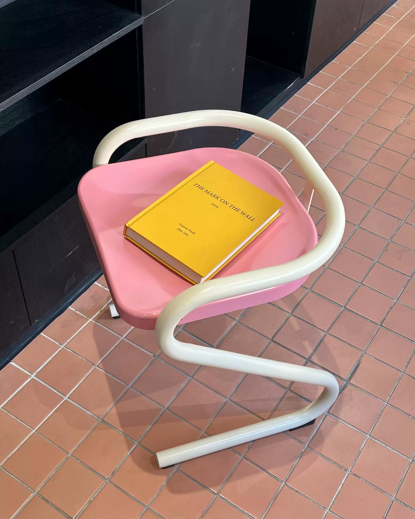 Stylish 2 Tone Color Stool Dining Chair