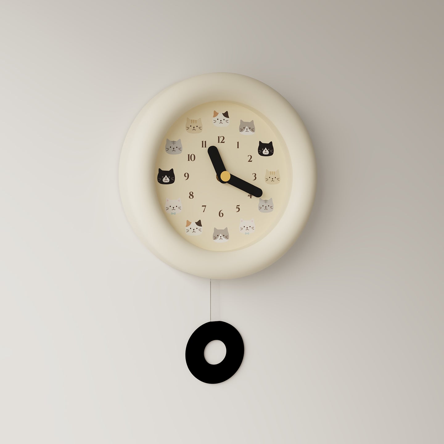 Cute Cat Wall Clock