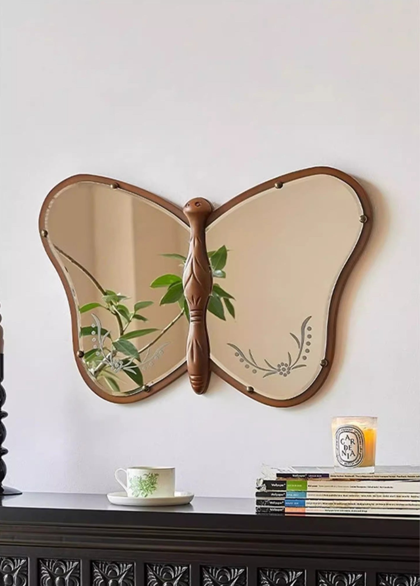 Vintage Butterfly Mirror