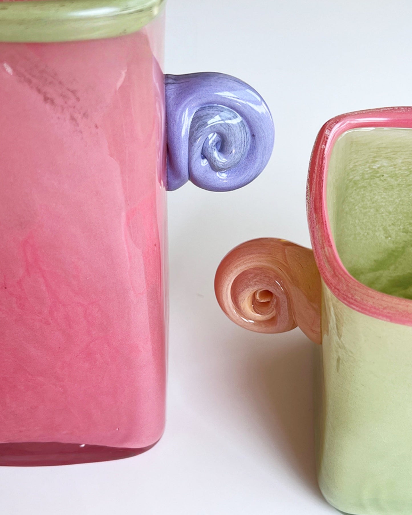 Retro Ear Handle Glass Vase