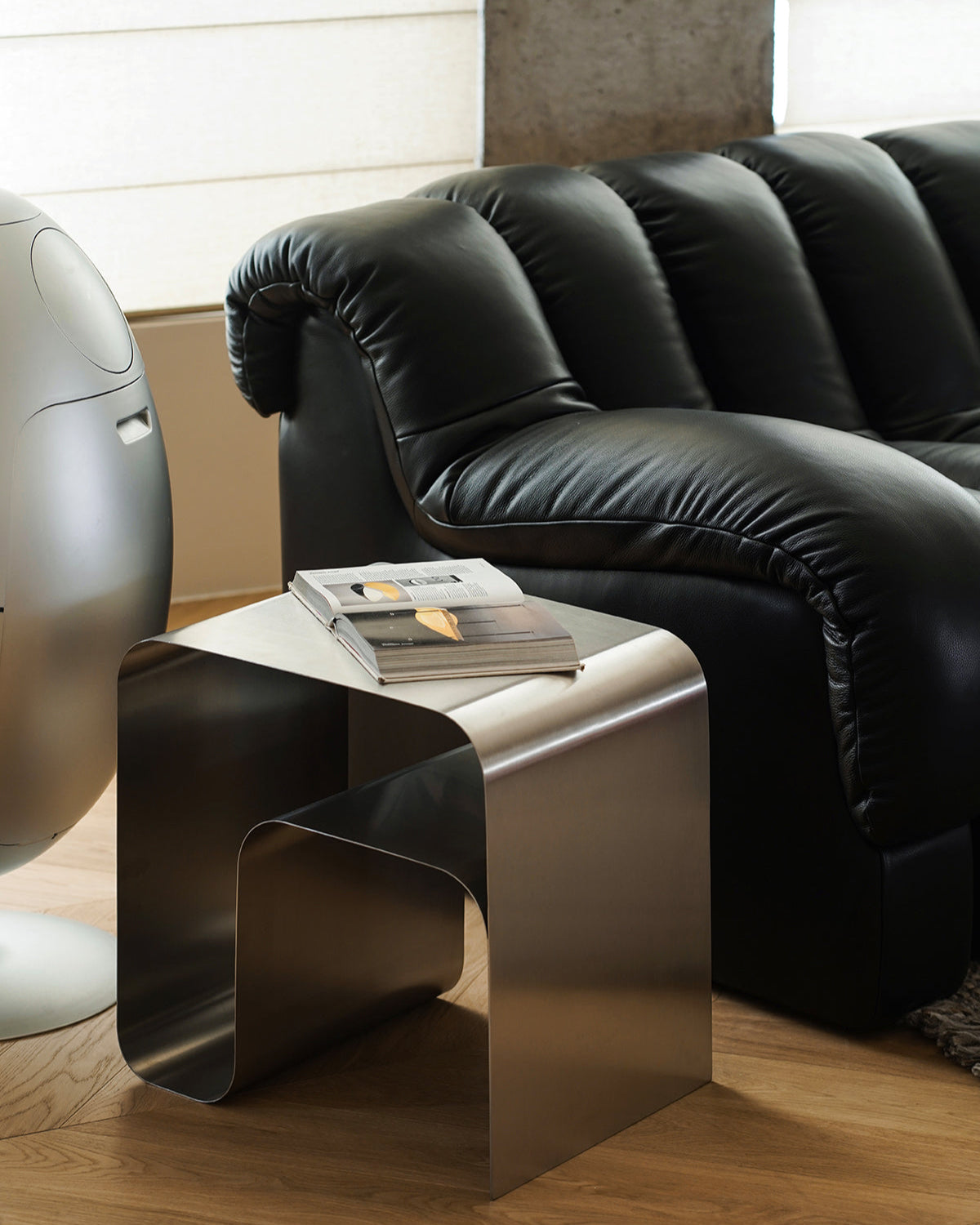Modern Stainless Steel Side Table