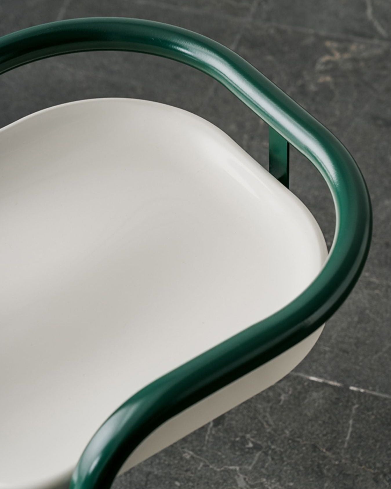 Stylish 2 Tone Color Stool Dining Chair