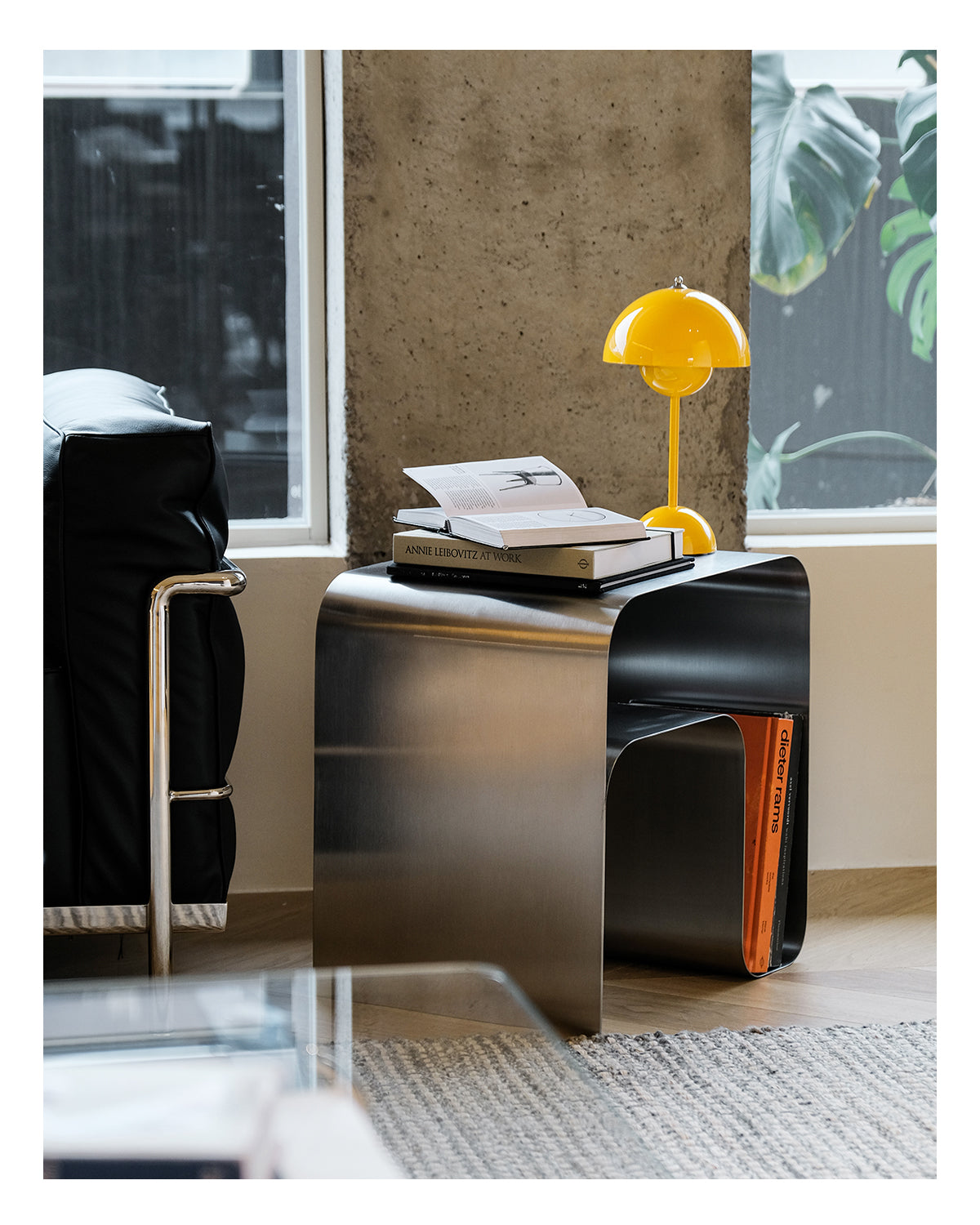 Modern Stainless Steel Side Table