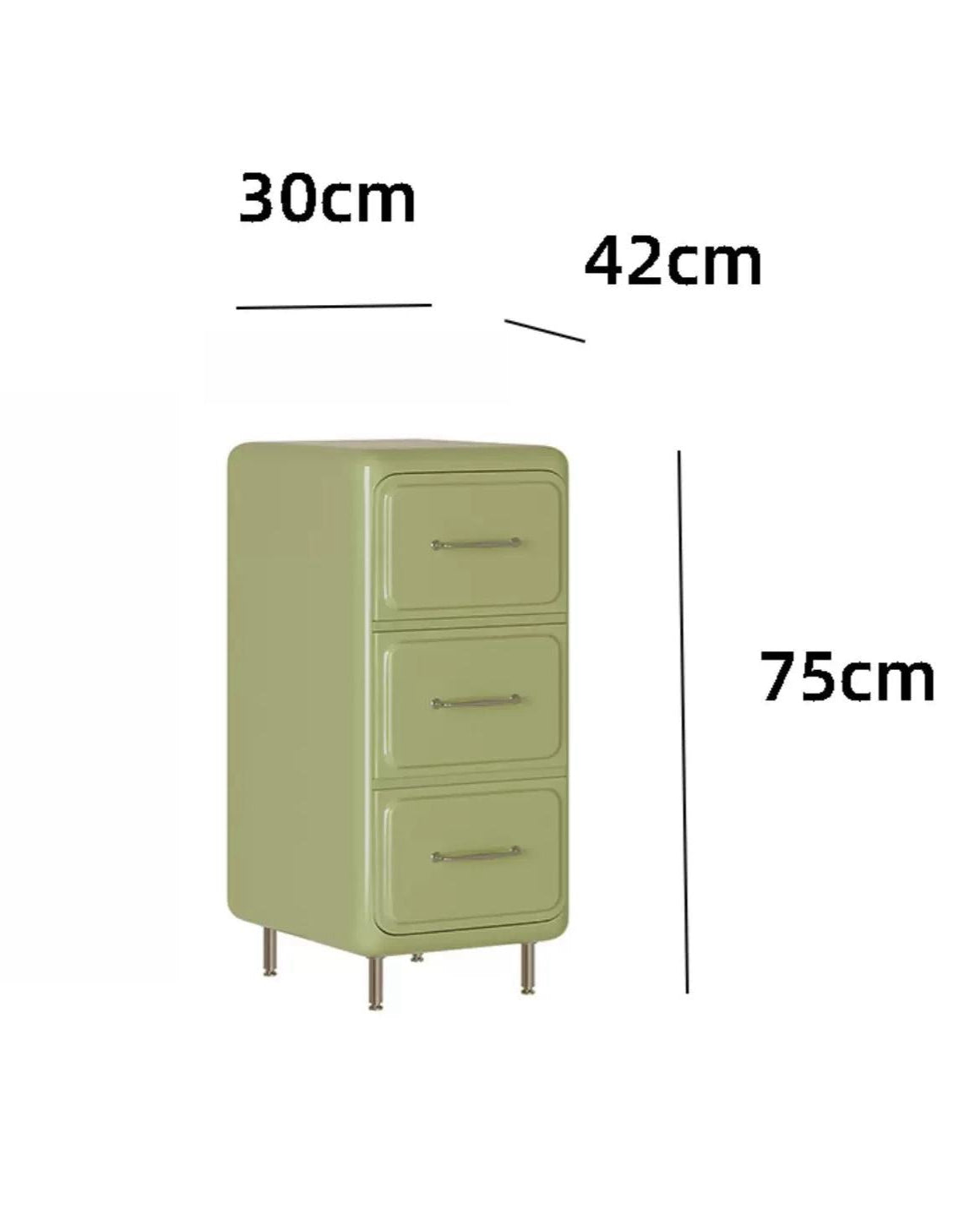 Modern 3-Drawer Cabinet