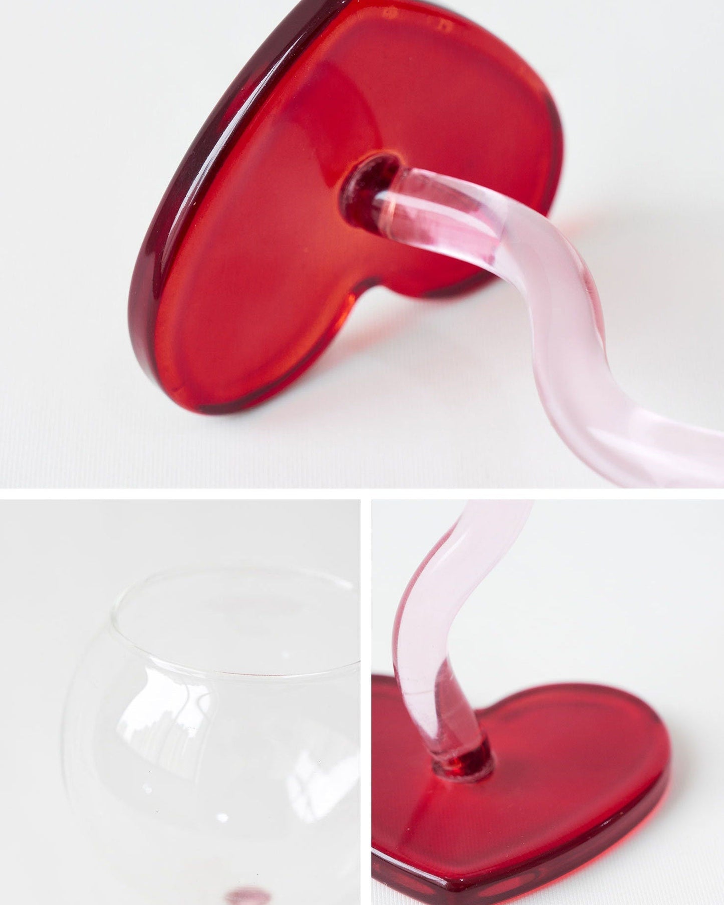 Heart Wine Glass Set