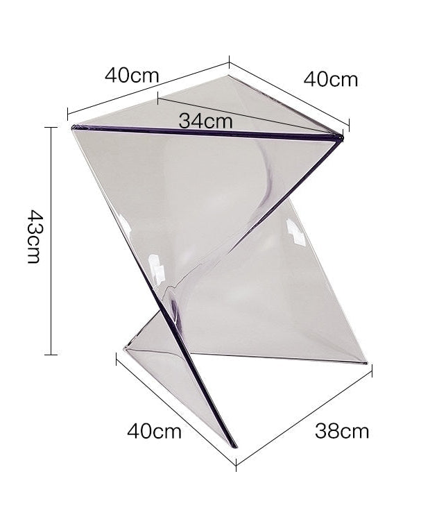 Twist Acrylic Side Table