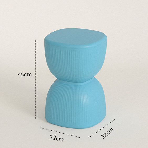 Stripe Plastic Stool Plant Stand
