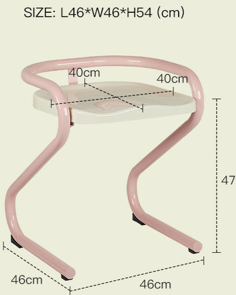 Stylish 2 Tone Color Stool Dining Chair