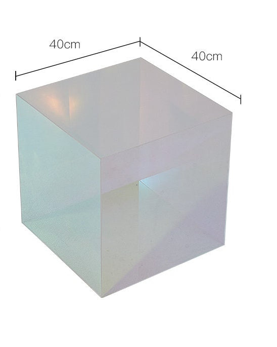 Modern Cube Acrylic Side Table