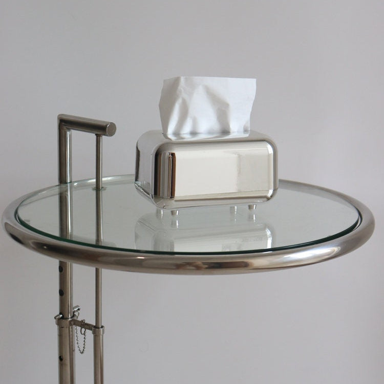 Silver Decorative Tissue Box Cover