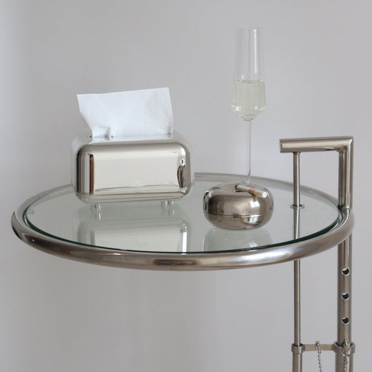 Silver Decorative Tissue Box Cover