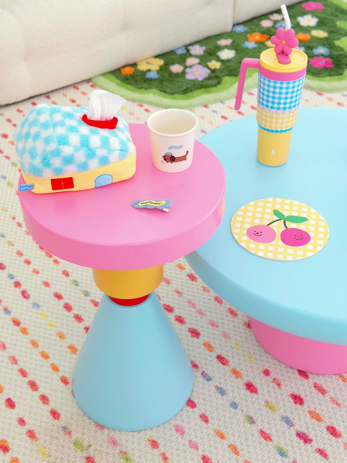 Pastel Round Side Table