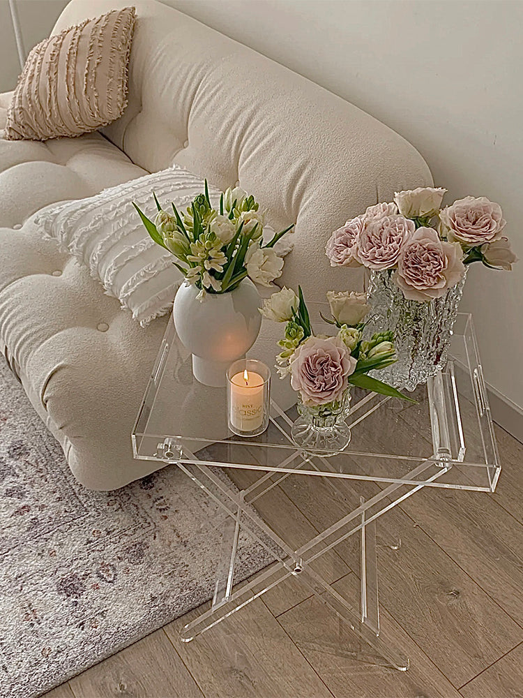 Foldable Acrylic Side Table